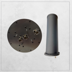 TH0911-2412-5814-NF-6 Tri-Band Helical Antenna with 6-Inch Ground Plane (760 MHz-1.0 GHz, 2.4-2.5 GHz, 5.7-5.85 GHz)